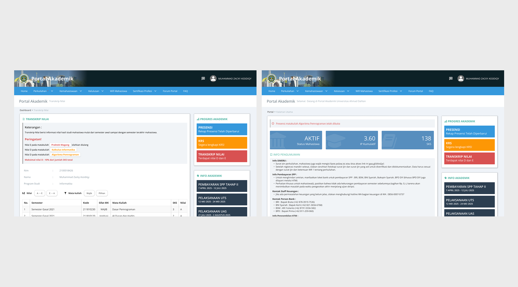 UX Research & Design – UAD Academic Portal - 1